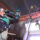 Sigma fights several enemy heroes.